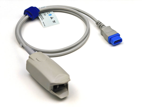 Plinma  Compatible GE TruSignal Short Adult Finger Clip SpO2 Sensor 9Pin P02E9