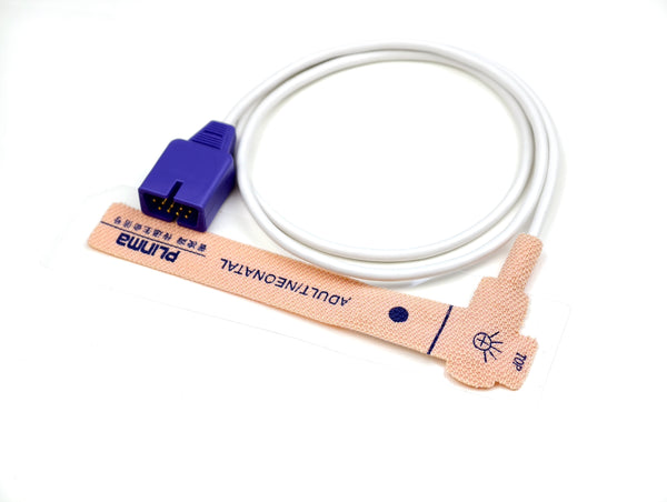Plinma Compatible Nellcor N-10, N-180, Adult/Neonatal Disposable SpO2 Sensor P0511-7417