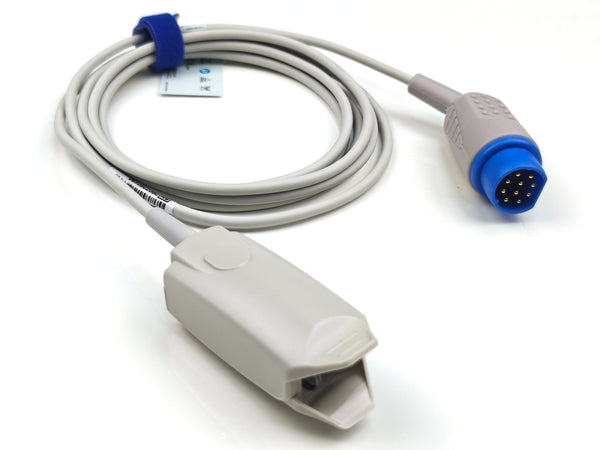 Plinma Compatible Drager Siemens Adult Finger Clip SpO2 Sensor 10Pin P1244