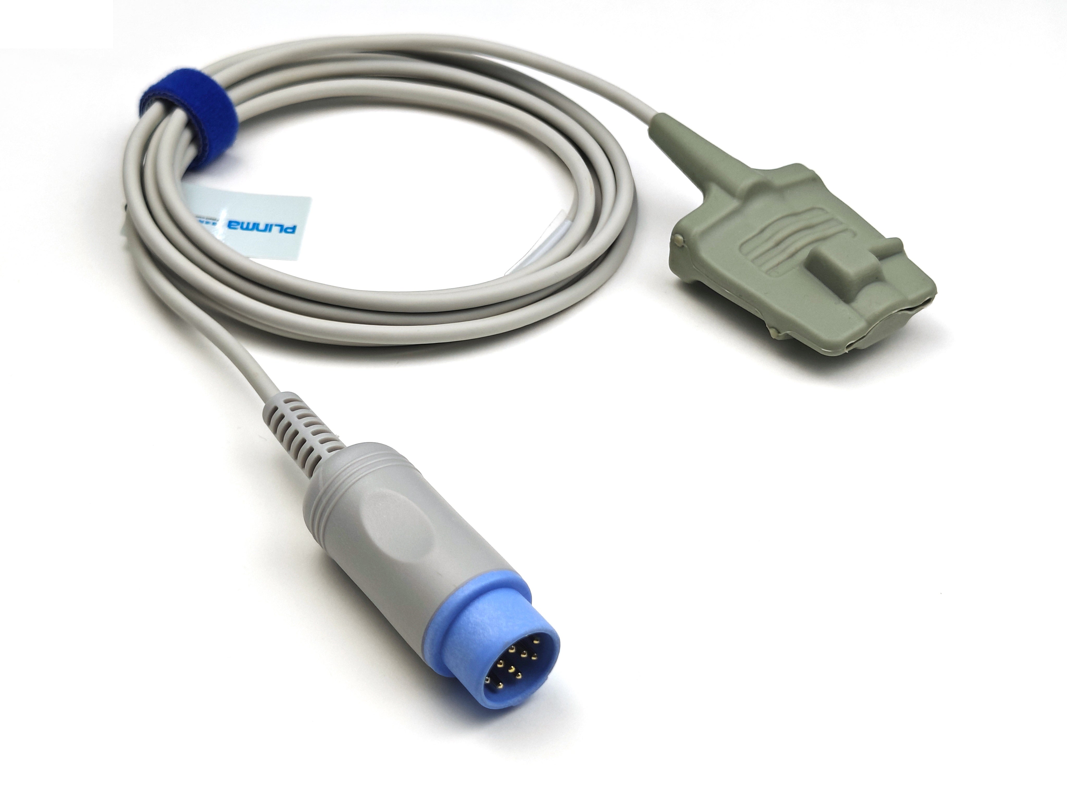 Model Spo2 Biolight Plinma Compatible Biolight Adult Finger Soft SPO2 Sensor 12Pin P12S7S